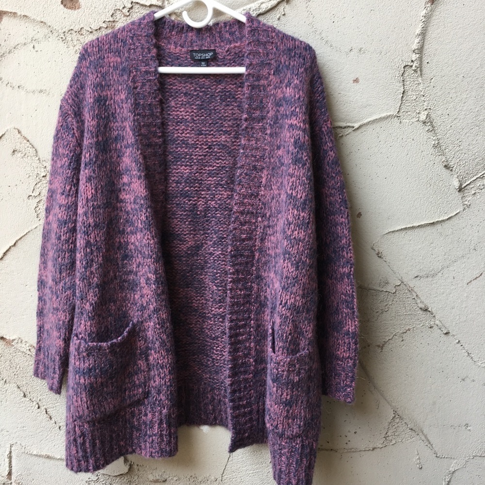 Topshop Purple Cardigan
